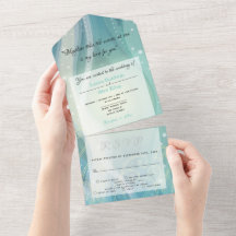 Ocean ・ All in One Wedding Invite