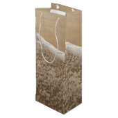 Ocean and Beach Gift Bag Wijn Cadeautas (Achterkant Gekanteld)