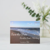 Ocean and Beach Thema Aankondigingskaart (Staand voorkant)