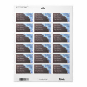 Ocean and Beach Thema Etiket (Full Sheet)