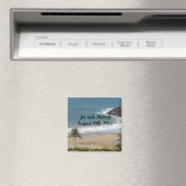 Ocean and Beach Wedding Date Magnet (Insitu (Vaatwasser))