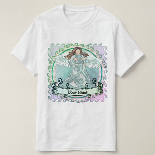 Ocean  angel  t-shirt (Design voorkant)