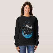 Ocean Animal Killer Whale Orca lange mouw Trui (Voorkant volledig)
