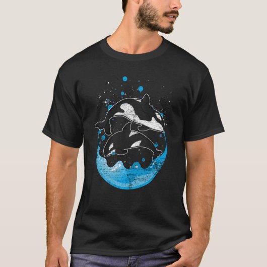 Ocean Animal Killer Whale Orca Swea T-shirt (Voorkant)