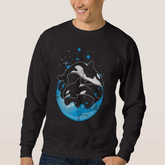 Ocean Animal Killer Whale Orca Swea Trui (Voorkant)