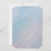 Ocean Animal Manatee Baby shower Kaart (Achterkant)