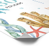 Ocean Animal onder het Zee Verjaardag Mijlpaal Poster (Hoek)