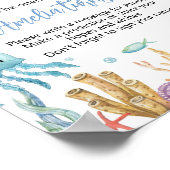 Ocean Animal Onder het Zee Verjaardag Time Capsule Poster (Hoek)