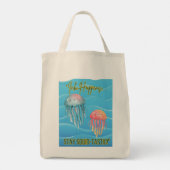 Ocean Animal Quote Tote Bag (Achterkant)