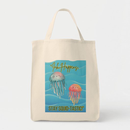 Ocean Animal Quote Tote Bag (Voorkant)