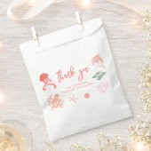 Ocean Animal Roze Baby shower Bedankzakje (Geknipt)