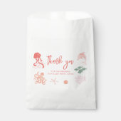 Ocean Animal Roze Baby shower Bedankzakje (Voorkant)