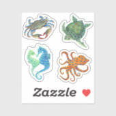 Ocean Animal Stickers (Vel)