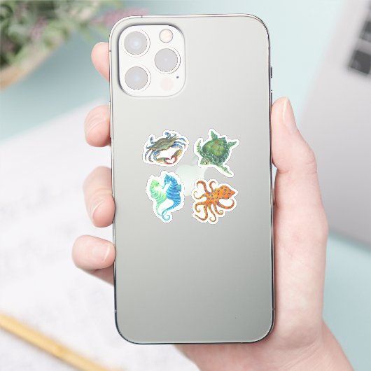 Ocean Animal Stickers (Telefoon)