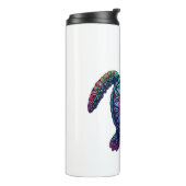 Ocean Animal Tie Dye Tribal Zee Animal Maori Turtl Thermosbeker (Gedraaid links)