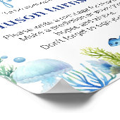 Ocean Animal Turtle Verjaardag Tijd Capsule Poster (Hoek)