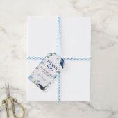 Ocean Animal Turtle verjaardagsthema dank u Label Cadeaulabel (Met Touw)