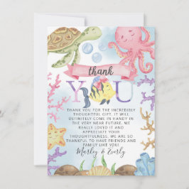 Ocean Animal under Zee Bedankt voor je creditcard  Kaart