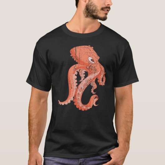 Ocean Animal Zee Monster Octopus T-shirt (Voorkant)