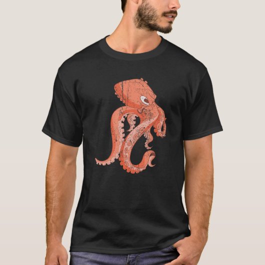 Ocean Animal Zee Monster Octopus T-shirt (Voorkant)