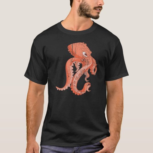 Ocean Animal Zee Monster Octopus T-shirt (Voorkant)