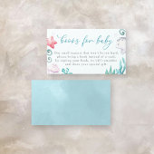 Ocean Animals Boy Baby shower boeken voor Baby Informatiekaartje