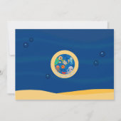 Ocean Animals Bubbles Baby Shower Invitaties Kaart (Achterkant)