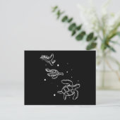 Ocean Animals Cute Swimming Turtles Briefkaart (Staand voorkant)