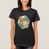 Ocean Animals Cuttlefish Hexagon Cuttlefish  Vinta T-shirt (Voorkant)