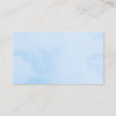 Ocean Animals Luier Raffle Kust Baby shower Informatiekaartje (Achterkant)