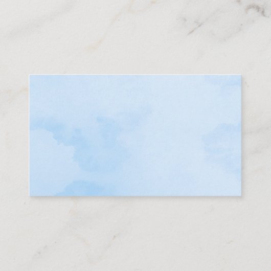 Ocean Animals Luier Raffle Kust Baby shower Informatiekaartje (Achterkant)