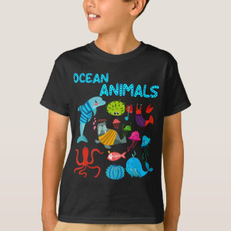 Ocean Animals Marine Creats under the Zee Gift T-shirt