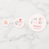 Ocean Animals Meisje Verjaardagsfeest Confetti (Voorkanten)