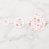 Ocean Animals Meisje Verjaardagsfeest Confetti (Achterkanten)