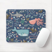 Ocean Animals onder de naam Monogram van het Zee Muismat (Met muis)