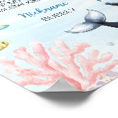 Ocean Animals Oneder het Zee verjaardag mijlpaal Poster (Hoek)