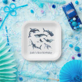 Ocean Animals Paper Borden Napkins Papieren Bordje (Feest)