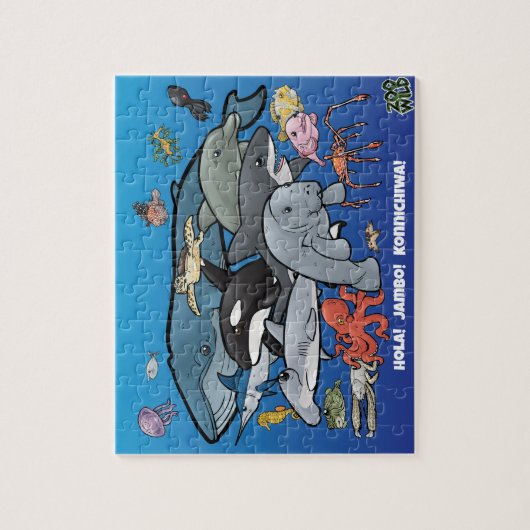 Ocean Animals - Puzzle Legpuzzel (Verticaal)