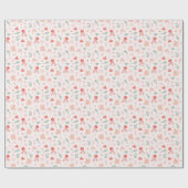 Ocean Animals Roze Patroon Cadeaupapier (Vlak)