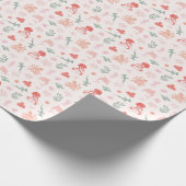 Ocean Animals Roze Patroon Cadeaupapier (Hoek)