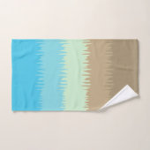 Ocean Aqua Blue Jade Beige Brown Cream Bad Handdoek (Handdoek)