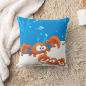 Ocean Aquatic Cute Crab Pillow Kussen (Deken)
