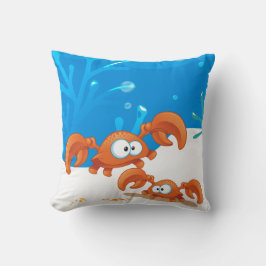 Ocean Aquatic Cute Crab Pillow Kussen