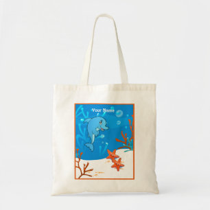 Ocean Aquatic Cute Dolphin Starfish Custom Tas