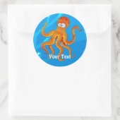 Ocean Aquatic Cute Octopus Custom Sticker (Tas)