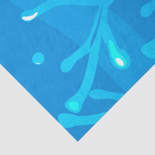 Ocean Aquatic Cute Octopus Fish Decoupage Tissuepapier (Detail)