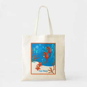 Ocean Aquatic Cute Seahorse Custom Tas
