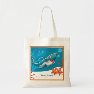 Ocean Aquatic Cute Shark Fish Custom Tas