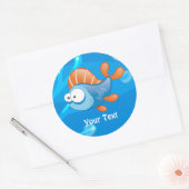 Ocean Aquatic Funny Fish Custom Sticker (Envelop)