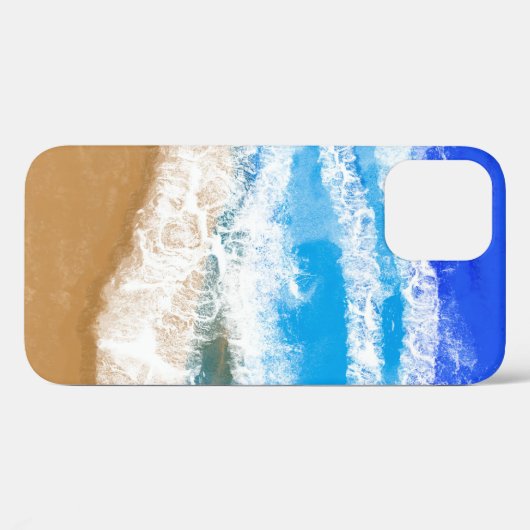 Ocean Art Blue Waves op zandstrand Case-Mate iPhone Case (Achterkant (horizontaal))